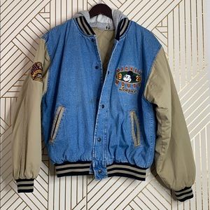 Vintage Mickey Mouse Letterman Denim Jacket